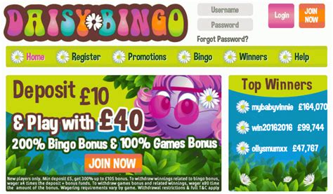 bingo deposit 10 play with 40